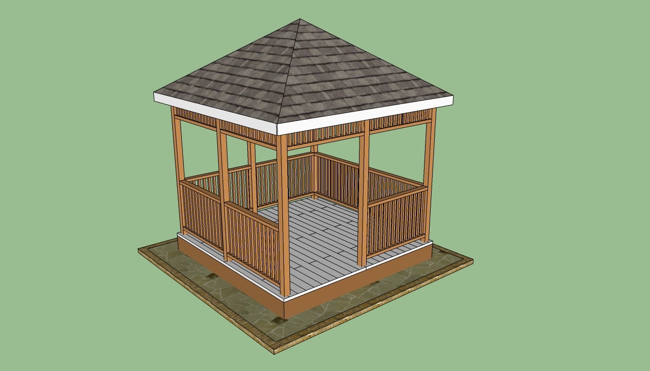Wooden Gazebo Plans | HowToSpecialist - How to Build, Step by Step DIY ...