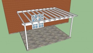 Attached pergola plans