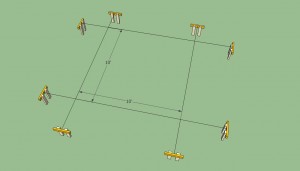 Pergola layout