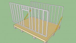 Storage shed walls