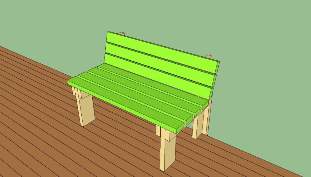 Bench on decking plans