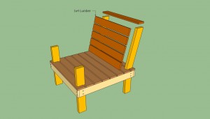 Building the back support of the chair