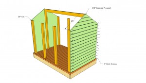 Building the front ends of the playhouse
