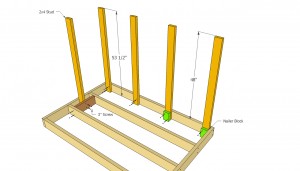 Building the wall studs