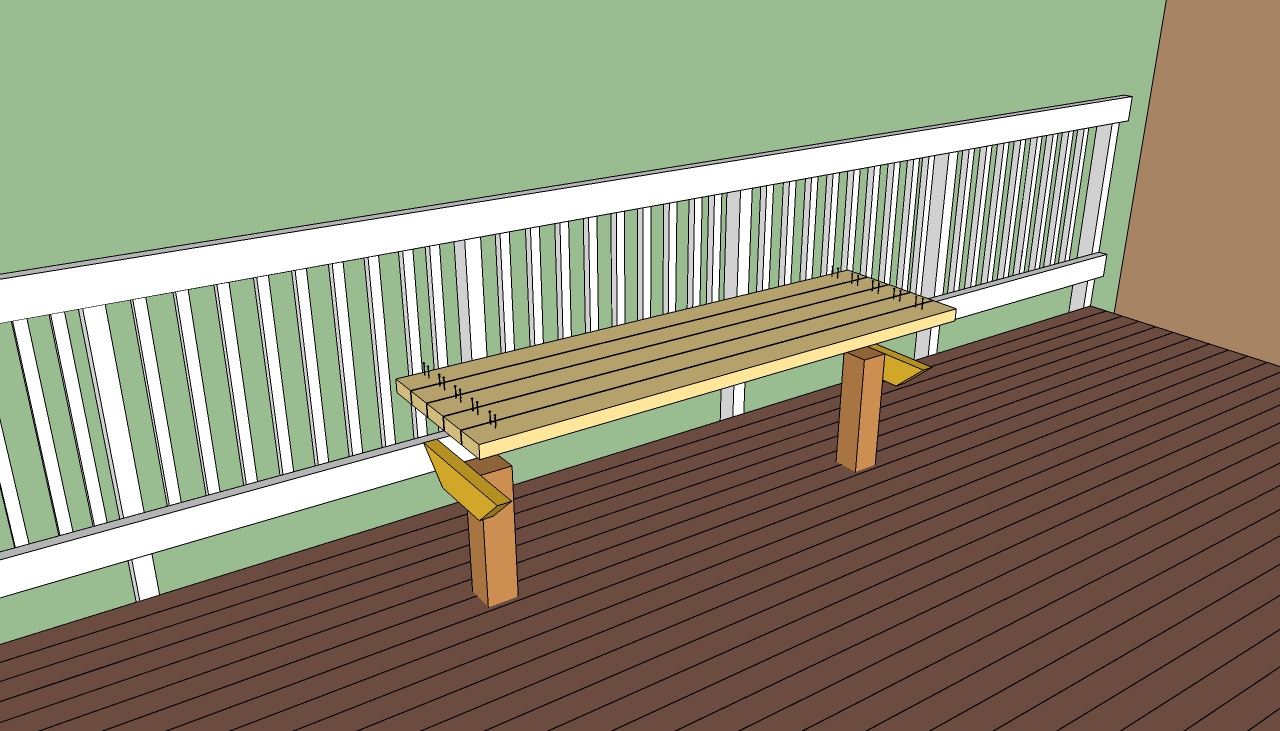 Deck Bench Plans Free | HowToSpecialist - How to Build, Step by Step 
