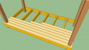 Installing decking boards Installing decking boards