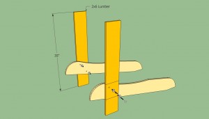 Installing the legs of the chair