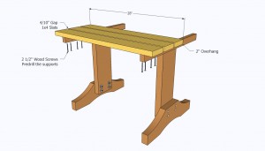 Installing the top of the table Installing the top of the table