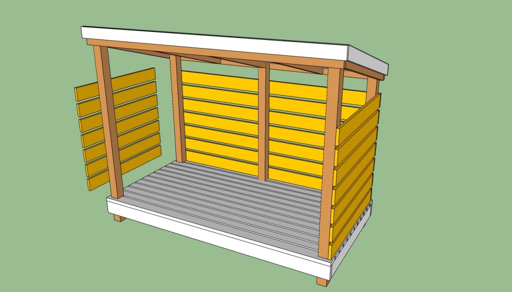 Firewood shed plans