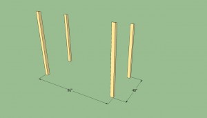 Shed posts Shed posts