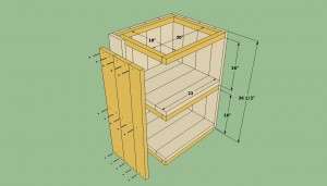 Attaching the sides of the deck planter