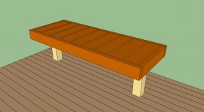How to build a deck bench