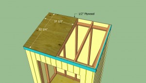 Installing the roofing sheets Installing the roofing sheets