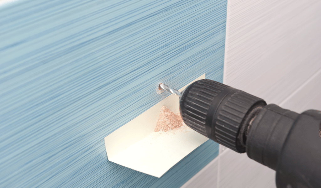 Drilling holes in tile