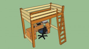 How to build a loft bed with ladder How to build a loft bed with ladder