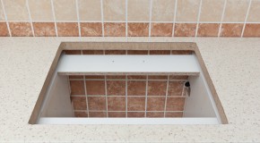 How to cut a hole in laminate countertop