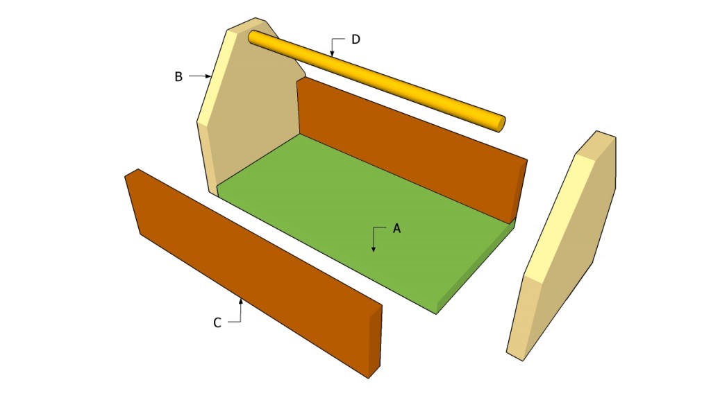 Making a toolbox out of wood Making a toolbox out of wood