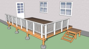 Building deck railings