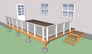 Building deck railings