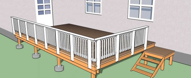 Building deck railings