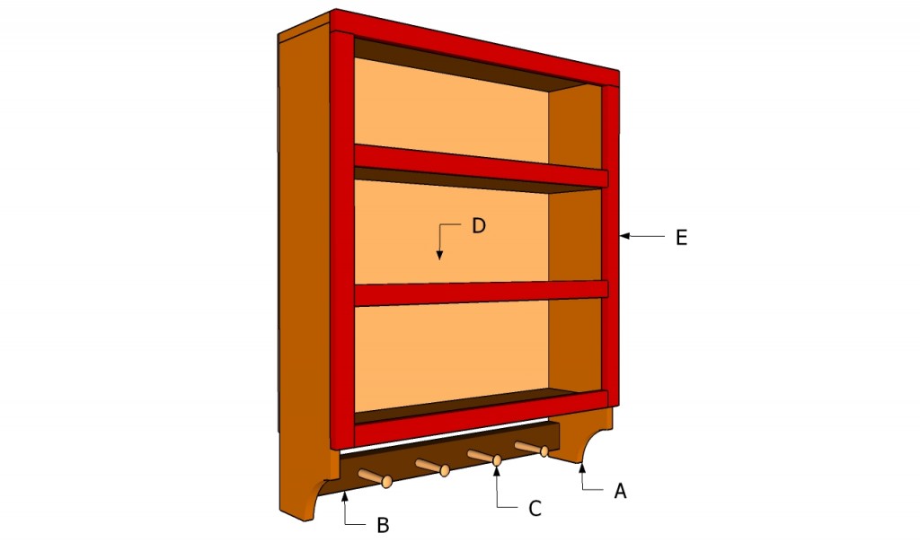 Building kitchen shelves