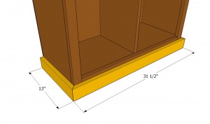 Fitting the bottom trims