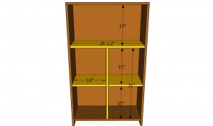 Installing the shelves