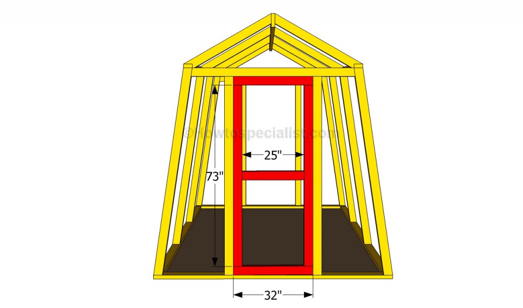 Building a greenhouse door