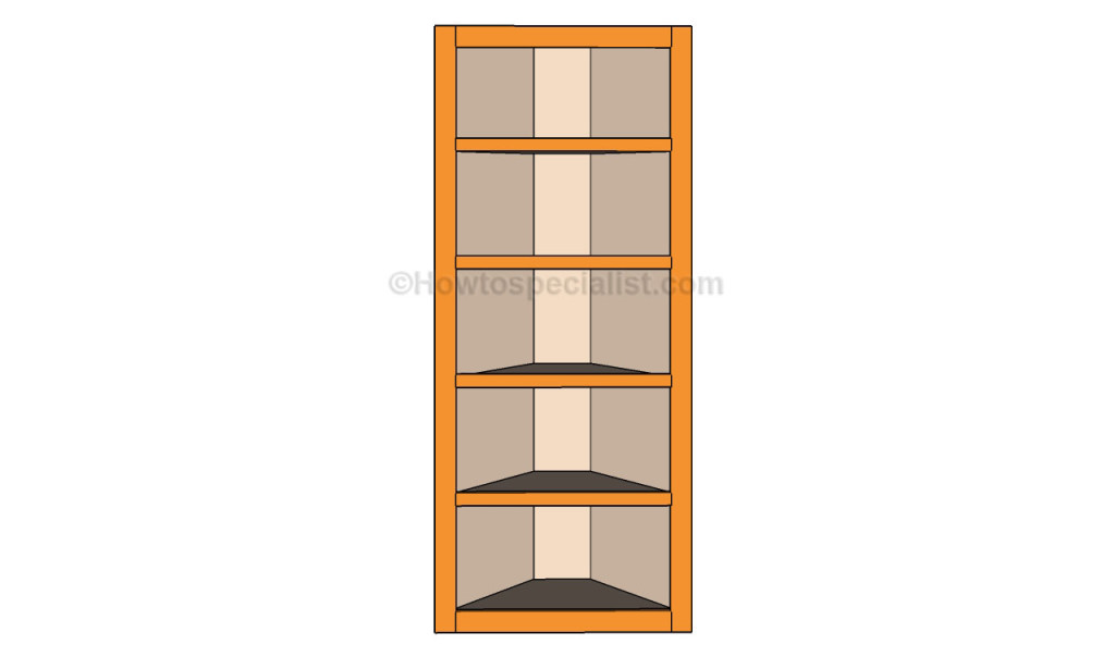 How to build corner shelves