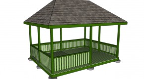 How to build a gazebo roof