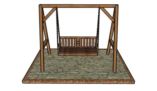 Building an A-frame swing