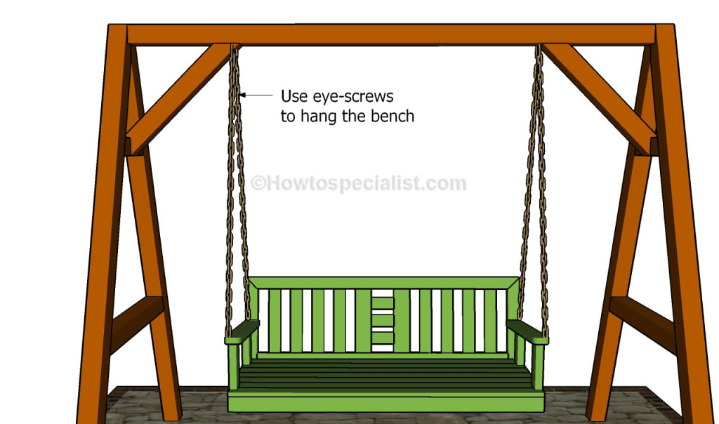 Hanging the bench Hanging the bench
