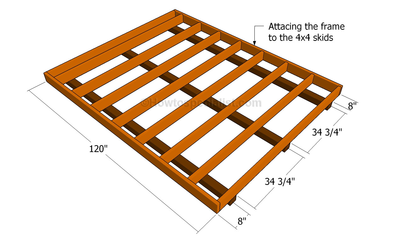 How to build a shed floor