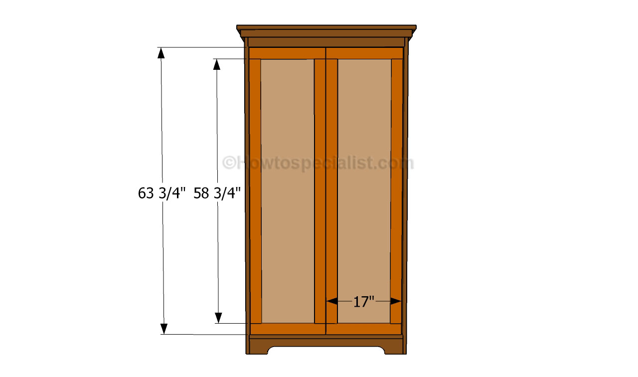 How to build an armoire wardrobe  HowToSpecialist  How to Build, Step by Step DIY Plans
