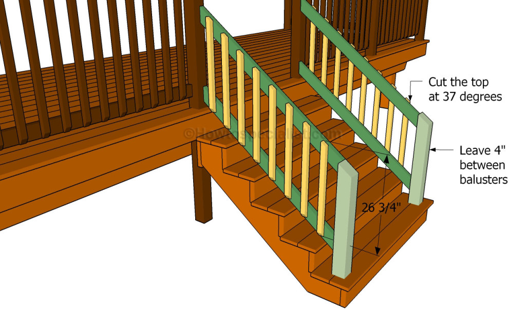 How to build a porch stair railing | HowToSpecialist - How to Build 