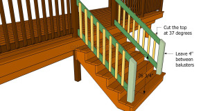 How to build a porch stair railing