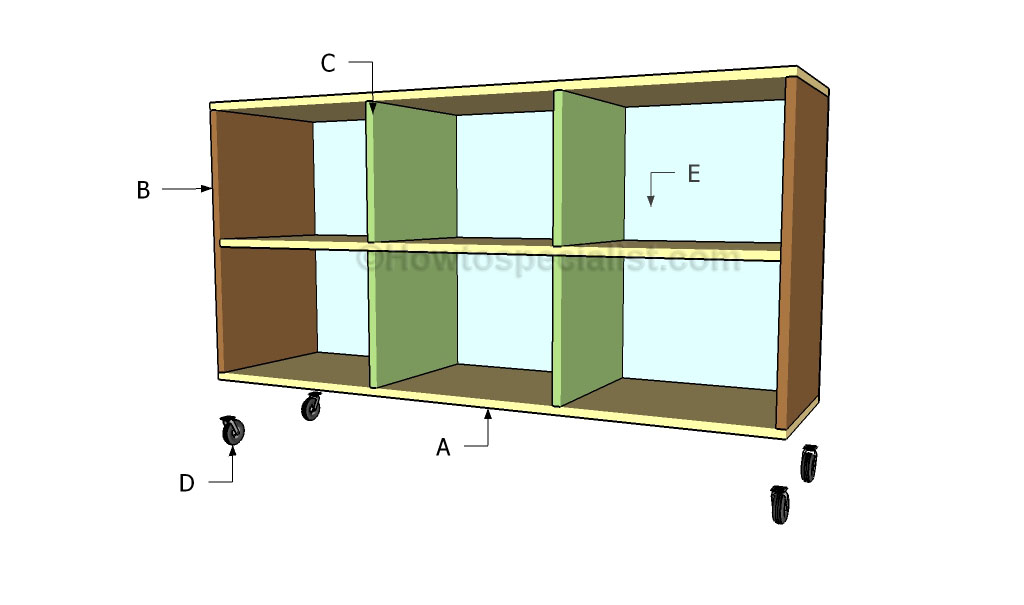 Free bookcase plans | HowToSpecialist - How to Build, Step by Step DIY 