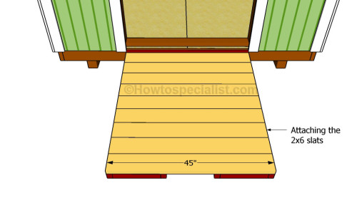 How to build a shed ramp