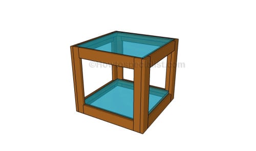 Glass end table plans