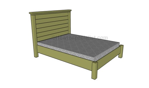 Queen bed frame plans