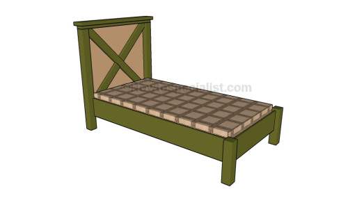 Twin size bed frame plans