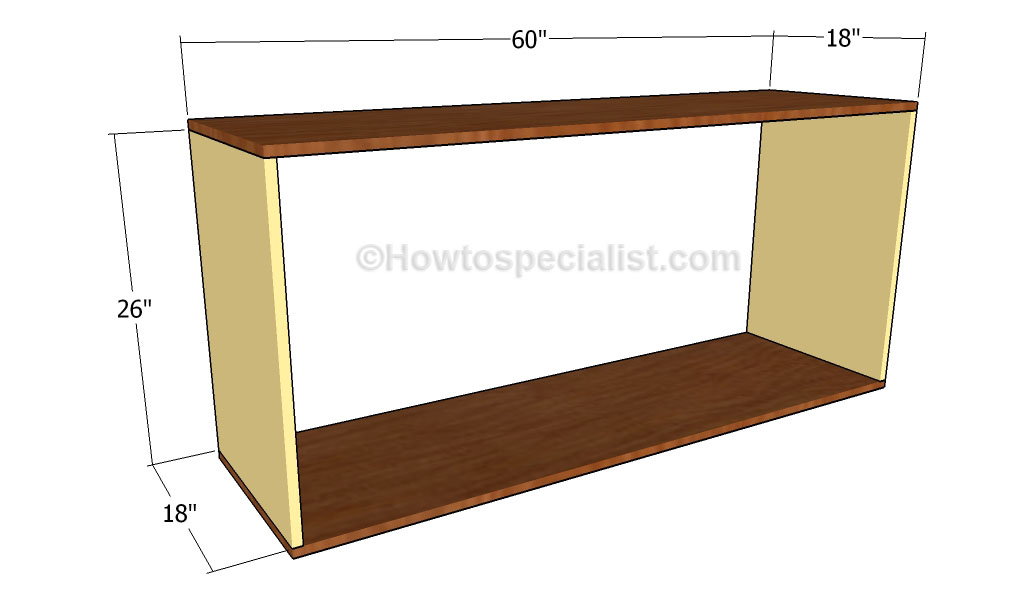Buffet Table Plans  HowToSpecialist - How to Build, Step by Step DIY 