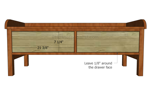 Fitting the drawer faces