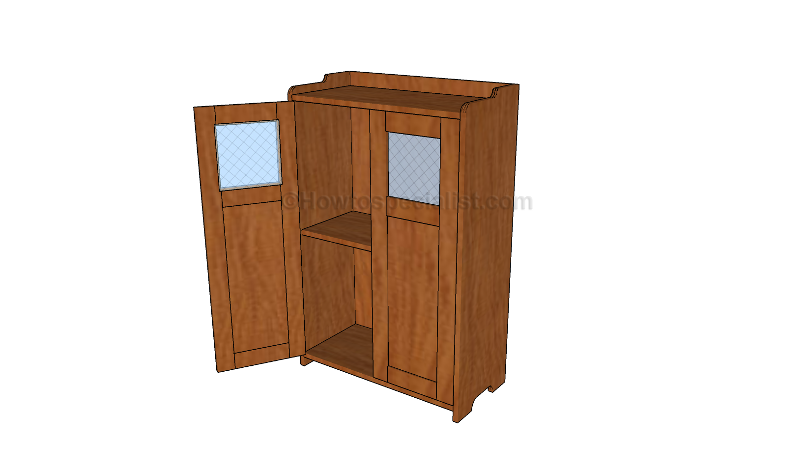 Wood cabinet plans | HowToSpecialist - How to Build, Step by Step DIY 