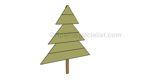 Wooden christmas tree plans