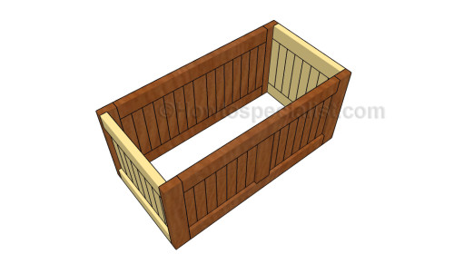 Assembling the wooden chest