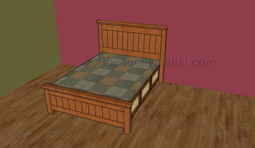Bed with drawers plans