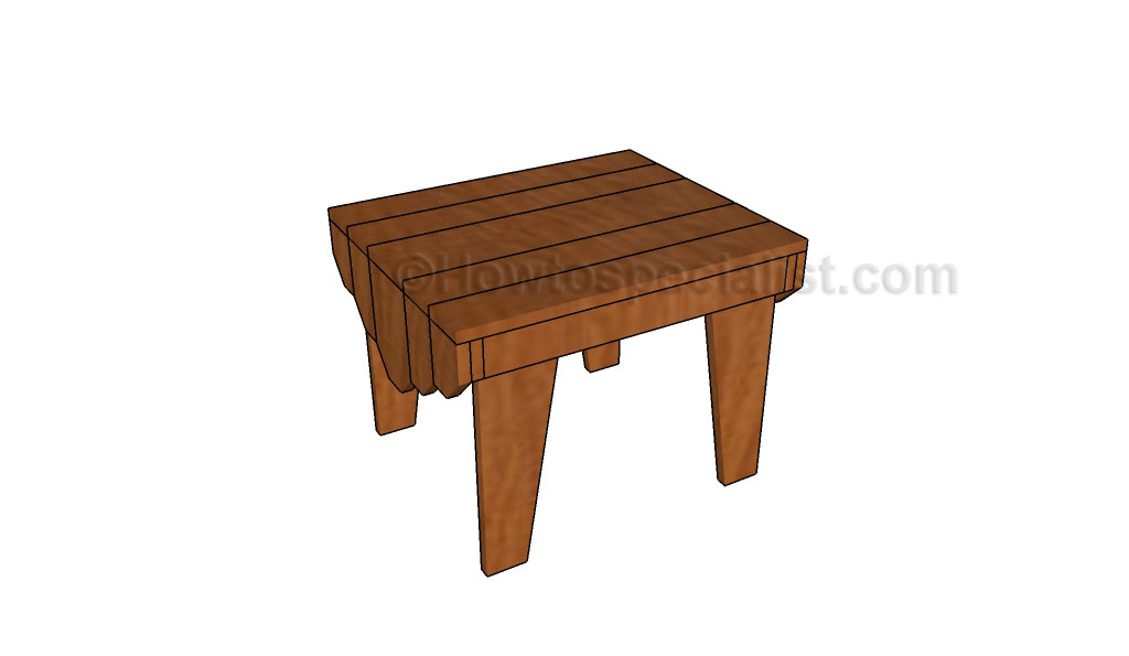 Adirondack table plans | HowToSpecialist - How to Build, Step by Step 