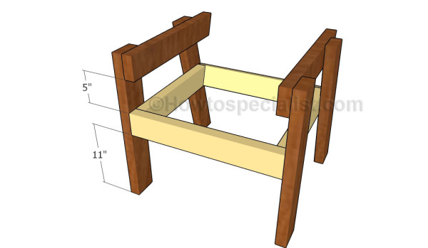 Assembling the outdoor chair
