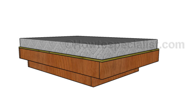 Full size floating bed plans